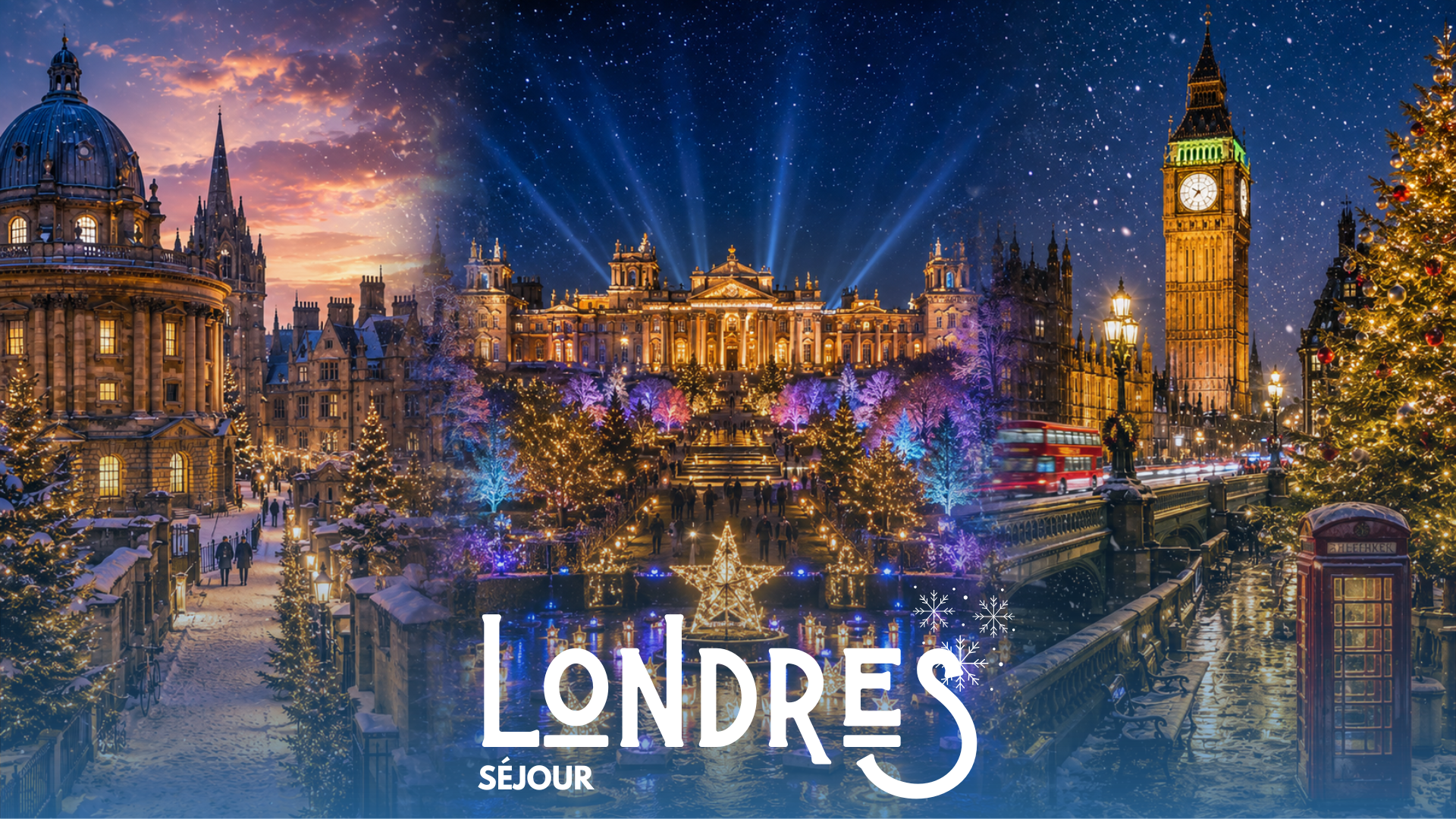 OXFORD, PALAIS DE BLENHEIM ET LONDRES <br> WEEK-END 12 ET 13 DECEMBRE
