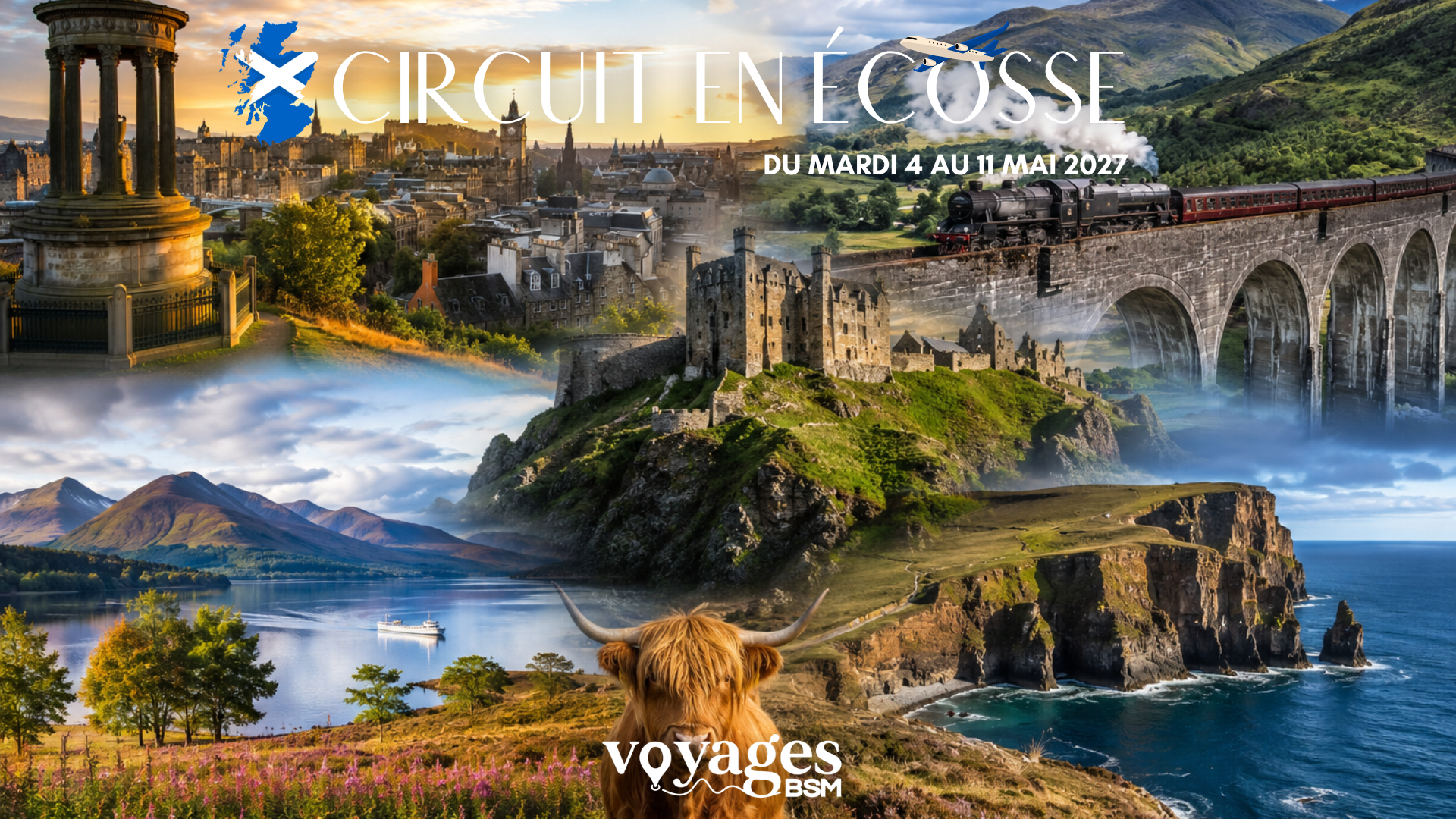 CIRCUIT ECOSSE <br> DU MARDI 4 AU MARDI 11 MAI 2027