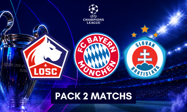 PACK 2 MATCHS LDC <br> BAYERN MUNICH - BRATISLAVA